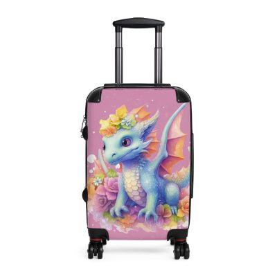 Dragon Suitcase - A luggage adorned with a captivating dragon design, perfect for travelers who want to add a touch of fantasy and adventure to their journeys.