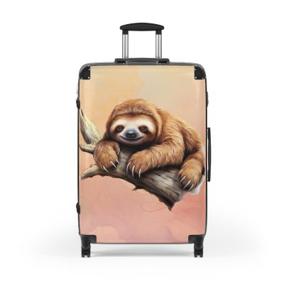 Sloth Suitcase - Cute sloth-themed travel luggage for a fun and stylish adventure.