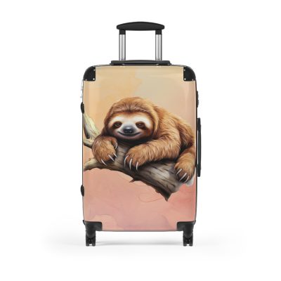 Sloth Suitcase - Cute sloth-themed travel luggage for a fun and stylish adventure.