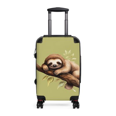 Sloth Suitcase - Cute sloth-themed travel luggage for a fun and stylish adventure.