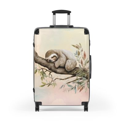 Sloth Suitcase - Cute sloth-themed travel luggage for a fun and stylish adventure.