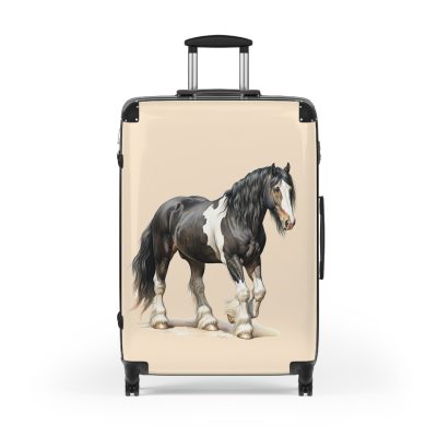 Horse Suitcase - A luggage adorned with a captivating horse-themed design, perfect for travelers who want to add a touch of equestrian elegance to their journeys.