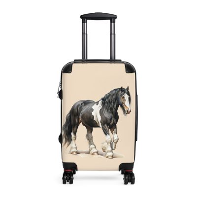 Horse Suitcase - A luggage adorned with a captivating horse-themed design, perfect for travelers who want to add a touch of equestrian elegance to their journeys.