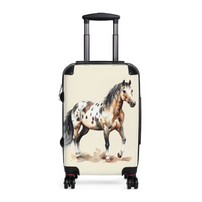 Horse Suitcase - A luggage adorned with a captivating horse-themed design, perfect for travelers who want to add a touch of equestrian elegance to their journeys.