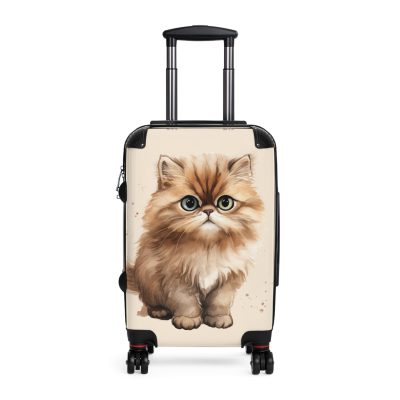 Cat Suitcase - A luggage adorned with a charming cat-themed design, perfect for travelers who want to add a touch of feline charm to their journeys.