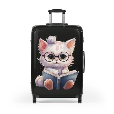 Cat Suitcase - A luggage adorned with a charming cat-themed design, perfect for travelers who want to add a touch of feline charm to their journeys.