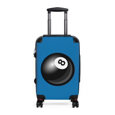 Billiard Suitcase - A luggage adorned with a captivating pool game-themed design, perfect for travelers who want to add a touch of game room charm to their journeys.