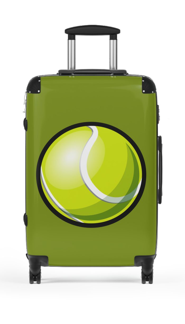 Tennis Suitcase - A luggage adorned with a sporty tennis-themed design, perfect for travelers who want to travel in style with their favorite sport.