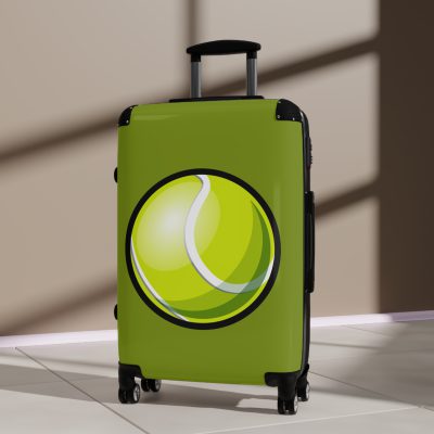 Tennis Suitcase - A luggage adorned with a sporty tennis-themed design, perfect for travelers who want to travel in style with their favorite sport.