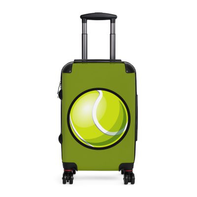 Tennis Suitcase - A luggage adorned with a sporty tennis-themed design, perfect for travelers who want to travel in style with their favorite sport.