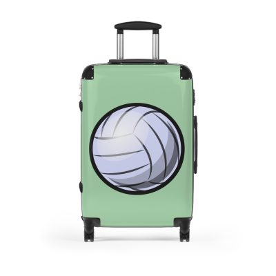 Volleyball Suitcase - A luggage adorned with a sporty volleyball-themed design, perfect for travelers who want to travel in style with their favorite sport.