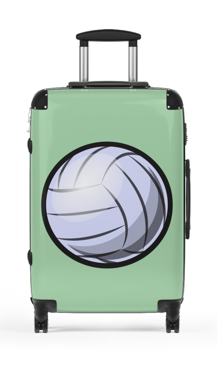 Volleyball Suitcase - A luggage adorned with a sporty volleyball-themed design, perfect for travelers who want to travel in style with their favorite sport.