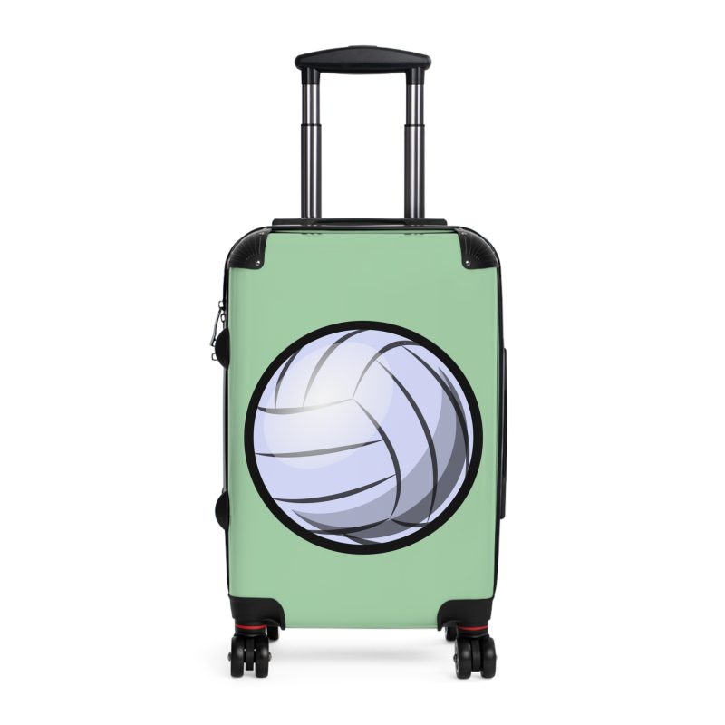 Volleyball Suitcase - A luggage adorned with a sporty volleyball-themed design, perfect for travelers who want to travel in style with their favorite sport.