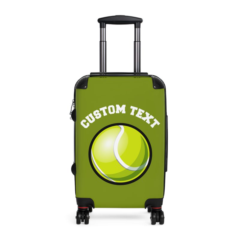 Custom Tennis Suitcase - A personalized luggage adorned with a custom tennis-themed design, perfect for sports enthusiasts who want to travel in style with their favorite sport.