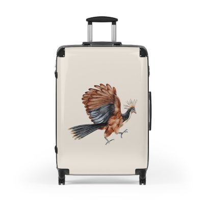 Hoatzin Suitcase - A unique travel gear featuring an exotic bird design, perfect for adding elegance and uniqueness to your travel adventures.