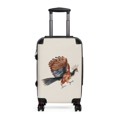 Hoatzin Suitcase - A unique travel gear featuring an exotic bird design, perfect for adding elegance and uniqueness to your travel adventures.