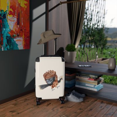 Hoatzin Suitcase - A unique travel gear featuring an exotic bird design, perfect for adding elegance and uniqueness to your travel adventures.