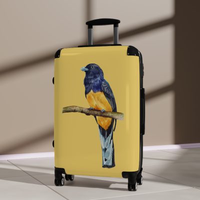 Trogon Suitcase - A unique travel gear featuring a stunning bird design, perfect for bird lovers and adding a touch of nature to your journeys.