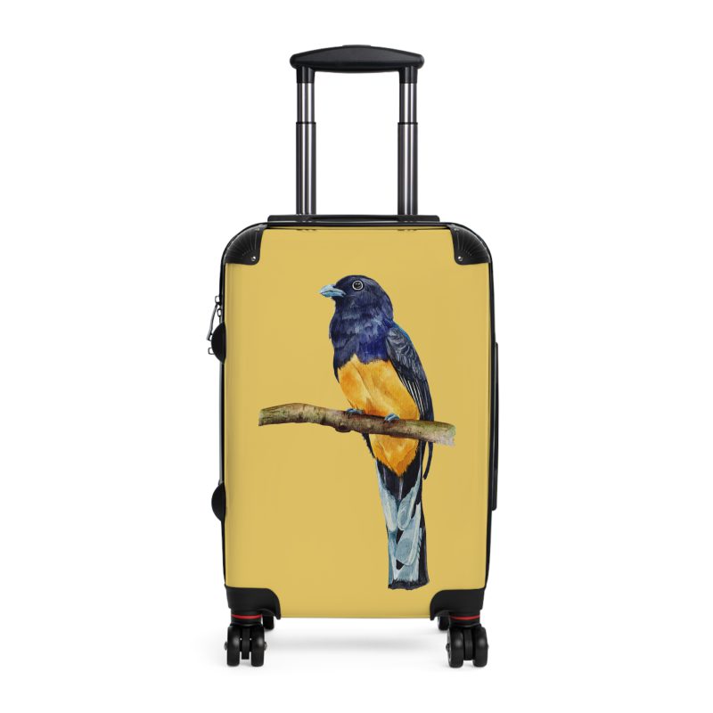 Trogon Suitcase - A unique travel gear featuring a stunning bird design, perfect for bird lovers and adding a touch of nature to your journeys.