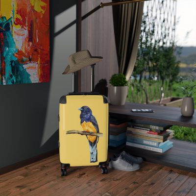 Trogon Suitcase - A unique travel gear featuring a stunning bird design, perfect for bird lovers and adding a touch of nature to your journeys.