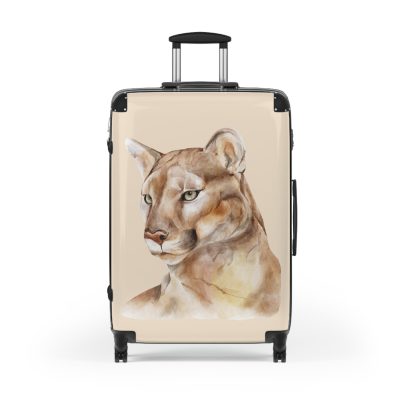 Puma Suitcase - A sleek travel gear featuring an animal print design, perfect for style enthusiasts and adding a touch of wild elegance to your journeys.