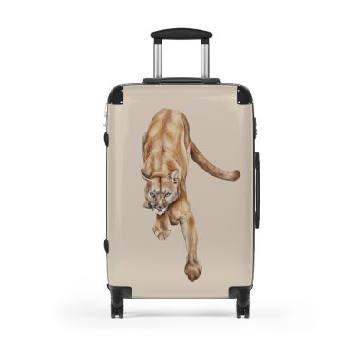 Puma Suitcase - A sleek travel gear featuring an animal print design, perfect for style enthusiasts and adding a touch of wild elegance to your journeys.