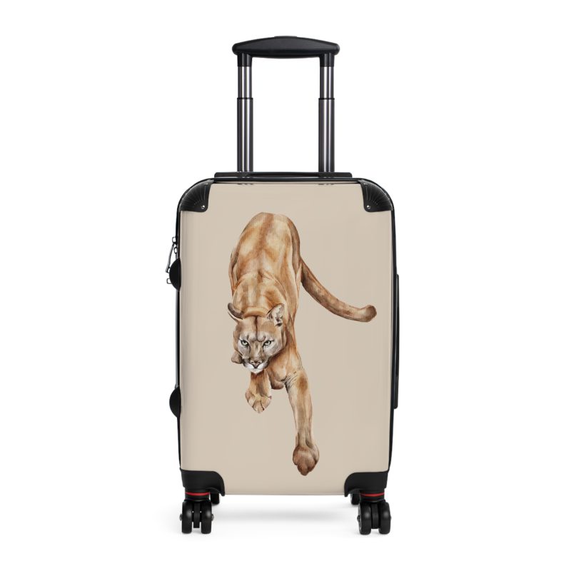 Puma Suitcase - A sleek travel gear featuring an animal print design, perfect for style enthusiasts and adding a touch of wild elegance to your journeys.