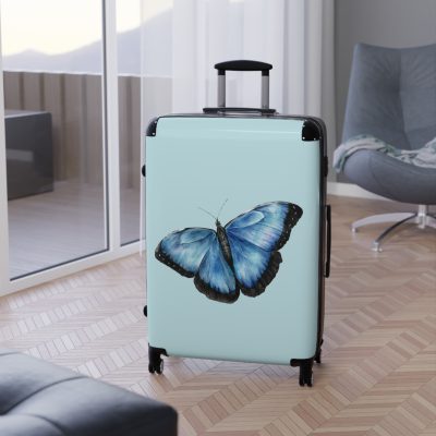 Butterfly Suitcase - An elegant travel gear featuring a butterfly-inspired design, perfect for those who appreciate the beauty of nature on their journeys.