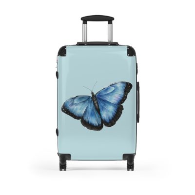 Butterfly Suitcase - An elegant travel gear featuring a butterfly-inspired design, perfect for those who appreciate the beauty of nature on their journeys.