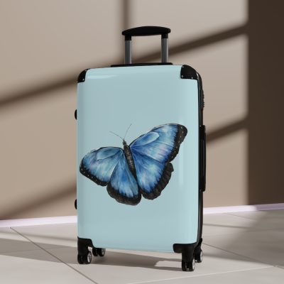 Butterfly Suitcase - An elegant travel gear featuring a butterfly-inspired design, perfect for those who appreciate the beauty of nature on their journeys.