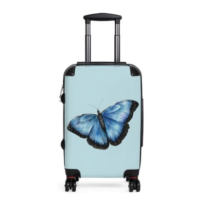 Butterfly Suitcase - An elegant travel gear featuring a butterfly-inspired design, perfect for those who appreciate the beauty of nature on their journeys.