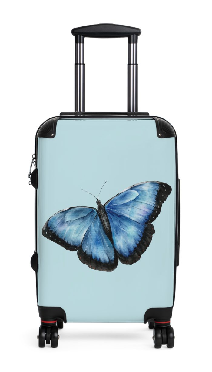 Butterfly Suitcase - An elegant travel gear featuring a butterfly-inspired design, perfect for those who appreciate the beauty of nature on their journeys.