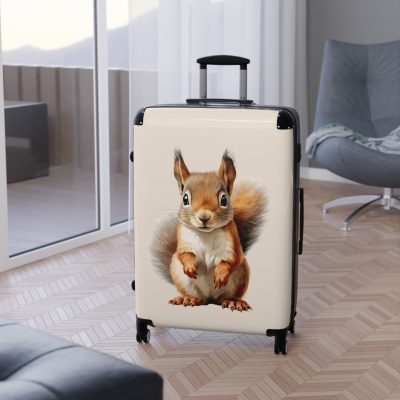 Squirrel Suitcase - A cute animal luggage with an adorable squirrel design, ideal for nature lovers who want to travel with whimsy.