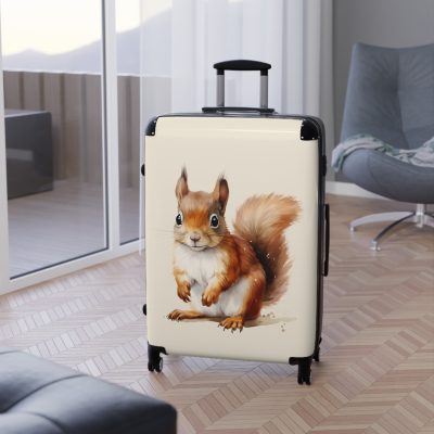 Squirrel Suitcase - A cute animal luggage with an adorable squirrel design, ideal for nature lovers who want to travel with whimsy.