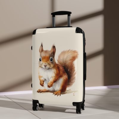 Squirrel Suitcase - A cute animal luggage with an adorable squirrel design, ideal for nature lovers who want to travel with whimsy.