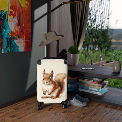 Squirrel Suitcase - A cute animal luggage with an adorable squirrel design, ideal for nature lovers who want to travel with whimsy.