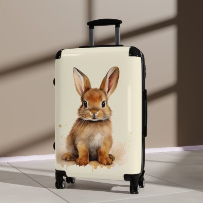 Cute Rabbit Suitcase - Adorable animal luggage with a charming rabbit design, ideal for animal lovers who want to travel with style.