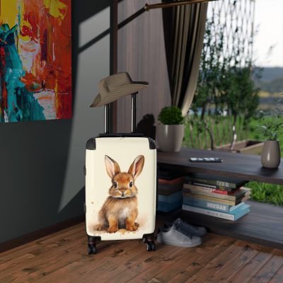 Cute Rabbit Suitcase - Adorable animal luggage with a charming rabbit design, ideal for animal lovers who want to travel with style.