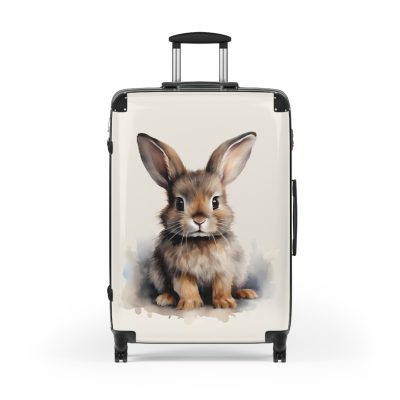 Cute Rabbit Suitcase - Adorable animal luggage with a charming rabbit design, ideal for animal lovers who want to travel with style.