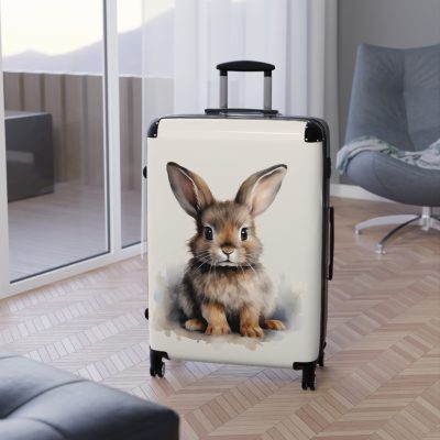 Cute Rabbit Suitcase - Adorable animal luggage with a charming rabbit design, ideal for animal lovers who want to travel with style.