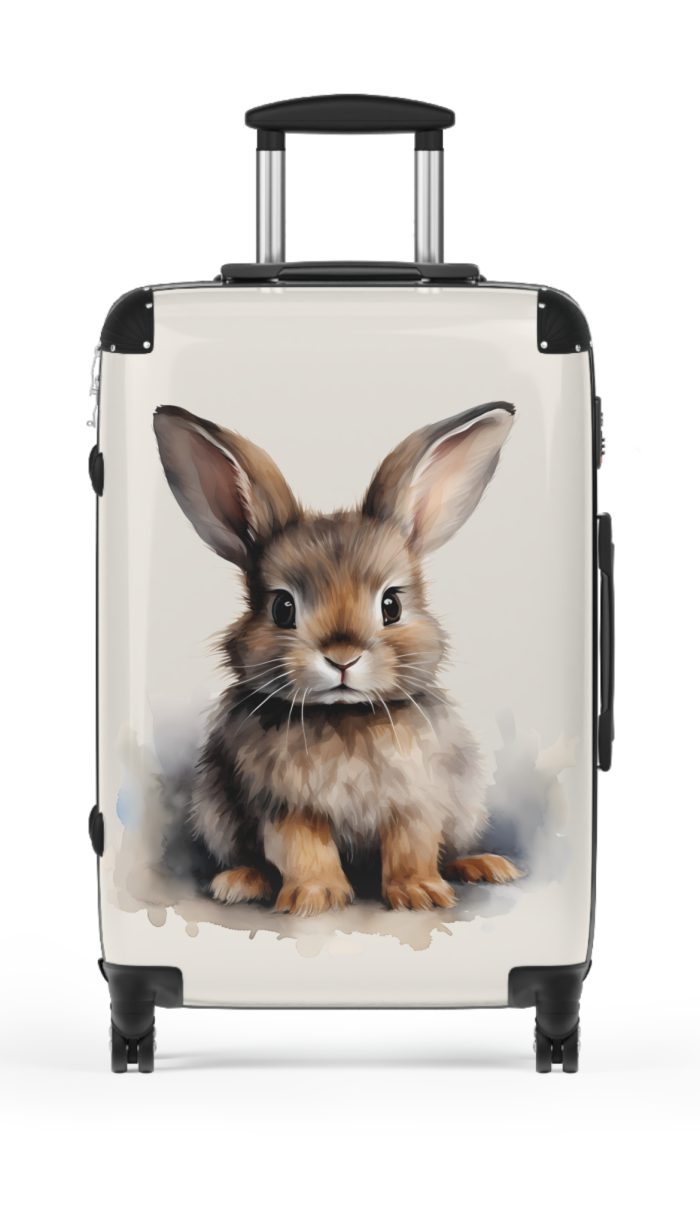 Cute Rabbit Suitcase - Adorable animal luggage with a charming rabbit design, ideal for animal lovers who want to travel with style.