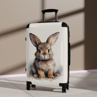 Cute Rabbit Suitcase - Adorable animal luggage with a charming rabbit design, ideal for animal lovers who want to travel with style.