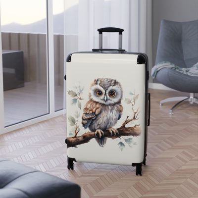 Owl Suitcase - A cute animal luggage with an adorable owl design, ideal for animal lovers who want to travel with whimsy.