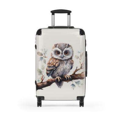 Owl Suitcase - A cute animal luggage with an adorable owl design, ideal for animal lovers who want to travel with whimsy.