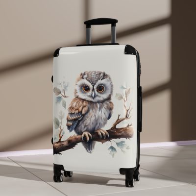 Owl Suitcase - A cute animal luggage with an adorable owl design, ideal for animal lovers who want to travel with whimsy.