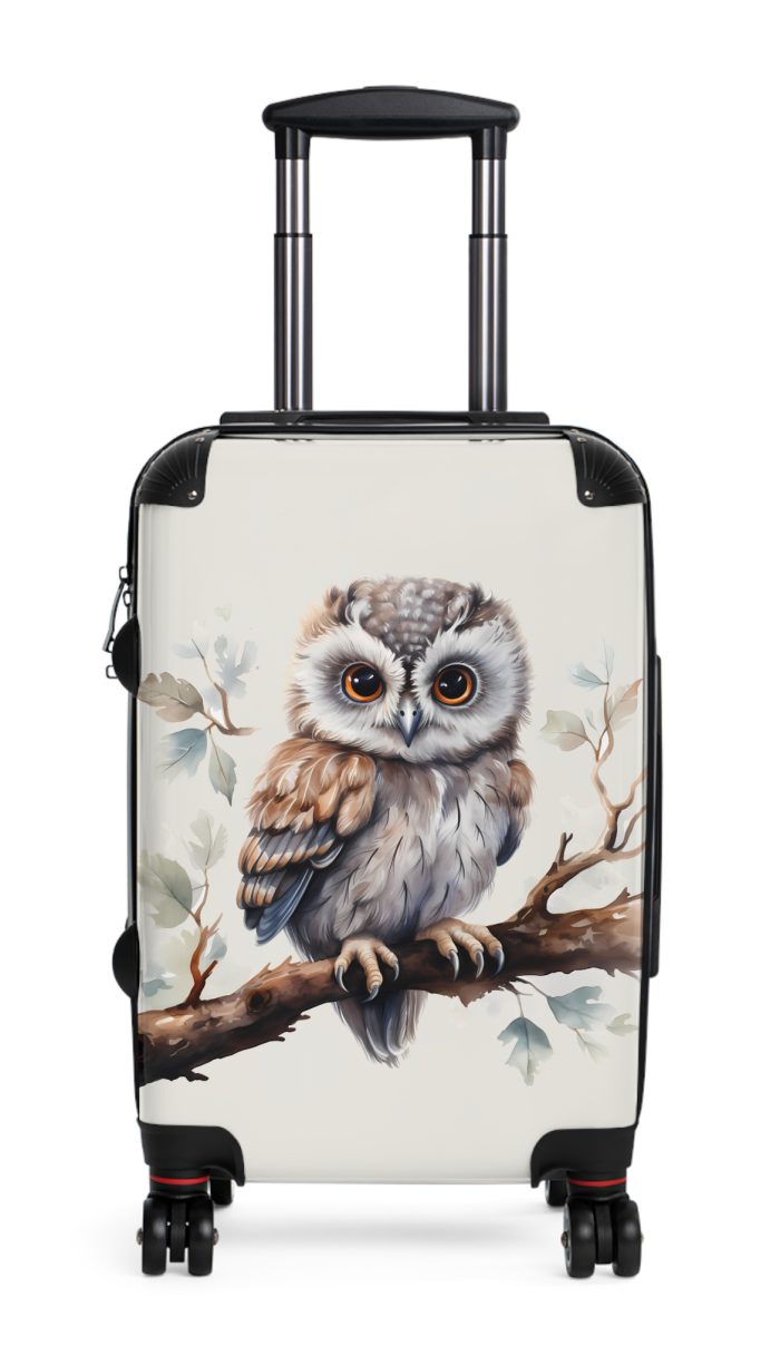 Owl Suitcase - A cute animal luggage with an adorable owl design, ideal for animal lovers who want to travel with whimsy.