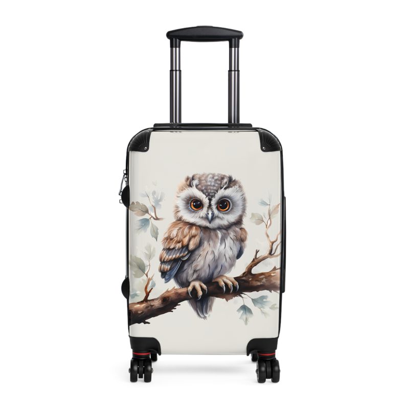 Owl Suitcase - A cute animal luggage with an adorable owl design, ideal for animal lovers who want to travel with whimsy.