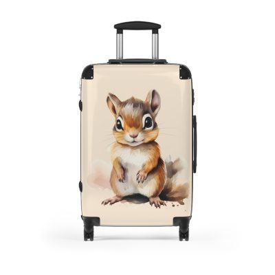 Chipmunk Suitcase - A cute animal luggage with an adorable chipmunk design, ideal for animal lovers who want to travel with whimsy.