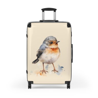 Bluebird Suitcase - A stylish luggage featuring an elegant bluebird design, ideal for travelers who seek sophistication in their journeys.