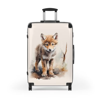 Baby Wolf Suitcase - A fun and functional kids' luggage featuring a cute baby wolf design, perfect for young adventurers seeking exciting journeys.